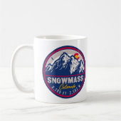 Sneeuwmassa Colorado Bergen  Ski Souvenirs Koffiemok (Links)
