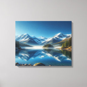 Sneeuwmeer Canvas Afdruk