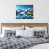 Sneeuwmeer Canvas Afdruk (Insitu (Slaapkamer))