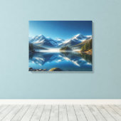 Sneeuwmeer Canvas Afdruk (Insitu (Houten vloer))