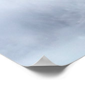 Sneeuwmeisje blauw winter sneeuwvlokken schattig m poster (Hoek)