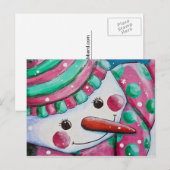 sneeuwmeisje briefkaart (Voorkant / Achterkant)