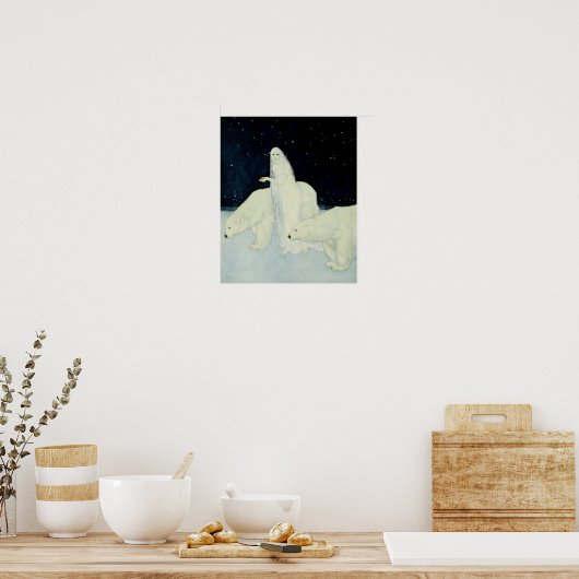 Sneeuwmeisje dat gebroken harten verzamelt poster (Keuken)