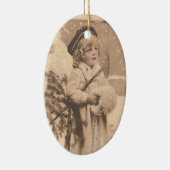  sneeuwmeisje keramisch ornament (Rechts)