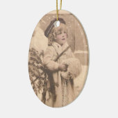  sneeuwmeisje keramisch ornament (Links)