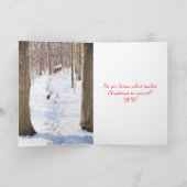 SNEEUWMEISJE KERST KAART (Binnen)
