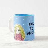 Sneeuwmeisje mok (Voorkant links)