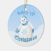 Sneeuwmeisje Ornament met kersttasje (Links)