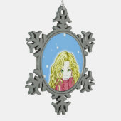 Sneeuwmeisje Sneeuwvlok Ornament (Links)