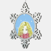 Sneeuwmeisje Sneeuwvlok Ornament (Rechts)