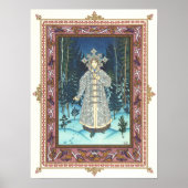 Sneeuwmeisje van Boris Zvorykin Poster (Voorkant)