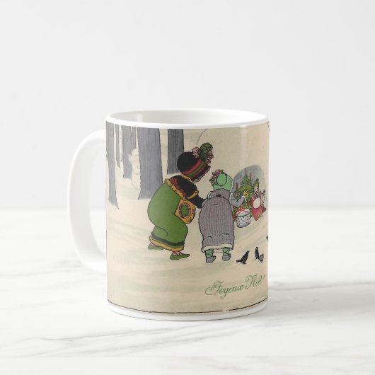  Sneeuwmeisjes Kerst Mok (Voorkant links)