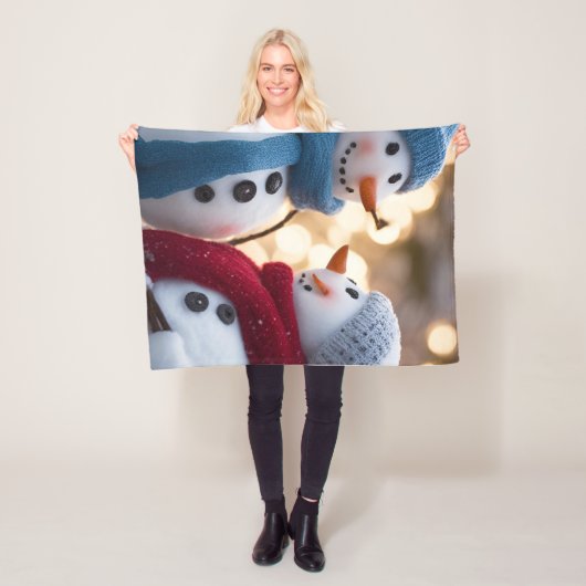 Sneeuwmensen deken (In situ)