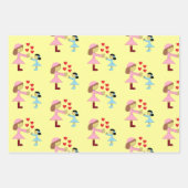 Sneeuwmensen, Kerstboom, Kinderen & Liefde: Inpakpapier Vel (Voorkant 3)