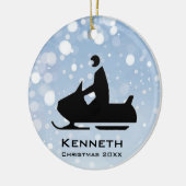 Sneeuwmobiel Ornament (Links)