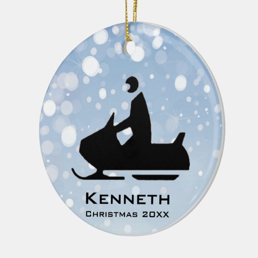 Sneeuwmobiel Ornament (Links)