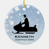 Sneeuwmobiel Ornament (Achterkant)