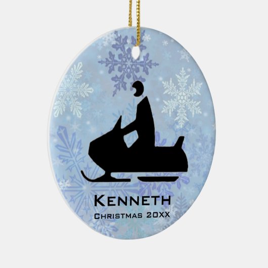 Sneeuwmobiel Ornament (Rechts)