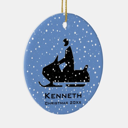 Sneeuwmobiel Ornament (Rechts)