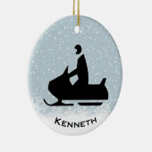 Sneeuwmobiel Ornament (Rechts)