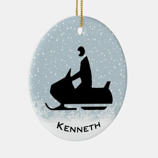 Sneeuwmobiel Ornament (Rechts)