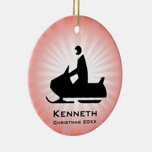 Sneeuwmobiel Ornament (Rechts)