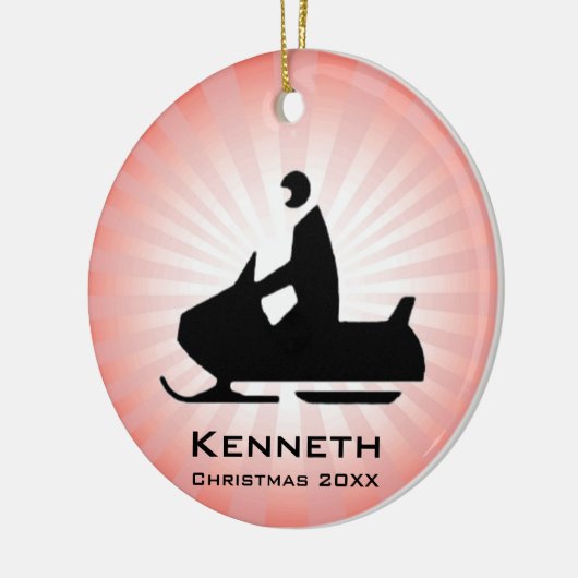 Sneeuwmobiel Ornament (Links)