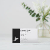 sneeuwmobiel visitekaartje (Staand voorkant)