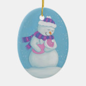 Sneeuwmoeder en Sneeuwbaby Girl Keramisch Ornament (Voorkant)
