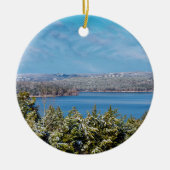 Sneeuwmosterd bij Table Rock Lake Keramisch Ornament (Voorkant)