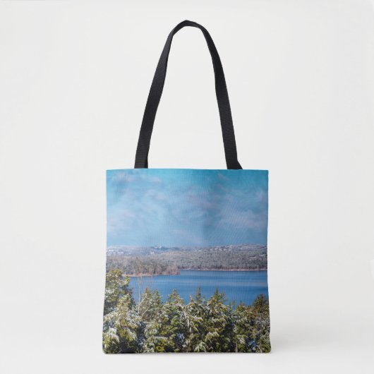 Sneeuwmosterd bij Table Rock Lake Tote Bag (Voorkant)