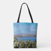 Sneeuwmosterd bij Table Rock Lake Tote Bag (Achterkant)