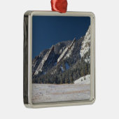 Sneeuwmot Boulder Colorado Panorama Metalen Ornament (Rechts)