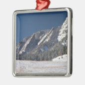 Sneeuwmot Boulder Colorado Panorama Metalen Ornament (Links)