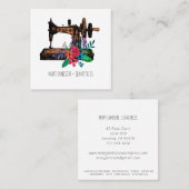 Sneeuwnaagmachines voor  naaimachines vierkante visitekaartje (Voorkant / Achterkant)