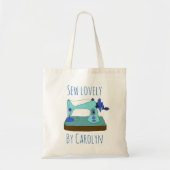 Sneeuwnaaimachine,  naaimachine, jouw naam tote bag (Voorkant)