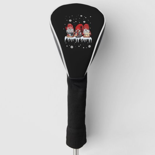 Sneeuwnaaimachine voor kerstgrind Shirt Golfheadcover (Voorkant)