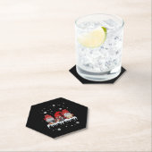 Sneeuwnaaimachine voor kerstgrind Shirt Kartonnen Onderzetters (Insitu)