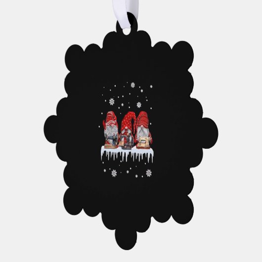 Sneeuwnaaimachine voor kerstgrind Shirt Ornament Kaart (Links)