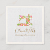 Sneeuwnaapspanning van de machine vierkante visitekaartje (Voorkant)