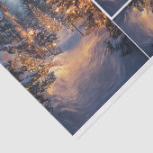 Sneeuwnacht in de stad tissuepapier (Detail)