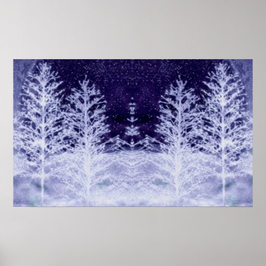 Sneeuwnacht Poster (Voorkant)