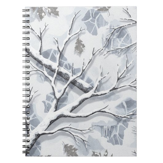 Sneeuwomgevingen Camouflage Notitieboek (Voorkant)