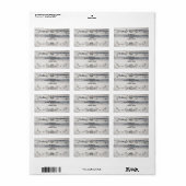 Sneeuwomlooplabel Etiket (Full Sheet)