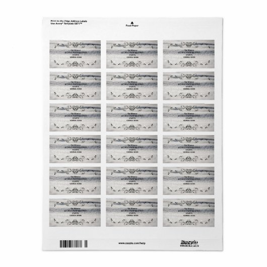 Sneeuwomlooplabel Etiket (Full Sheet)
