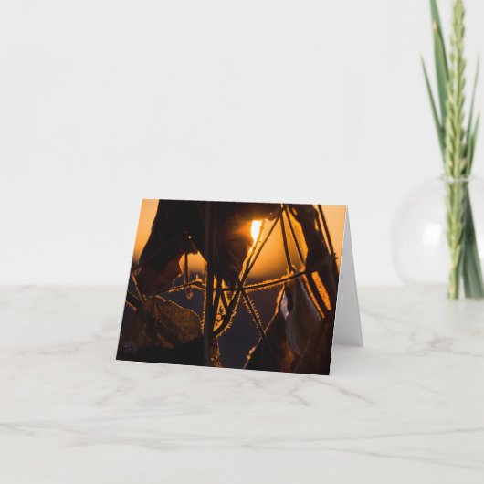 sneeuwopstijging notitiekaartje (Voorkant)