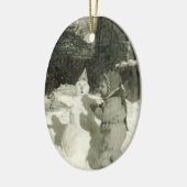 SneeuwOrnament Keramisch Ornament (Links)