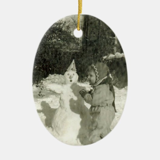 SneeuwOrnament Keramisch Ornament (Voorkant)