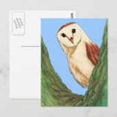 sneeuwowl briefkaart (Voorkant / Achterkant)