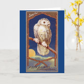  sneeuwowl illustratie kaart (Gele Bloem)